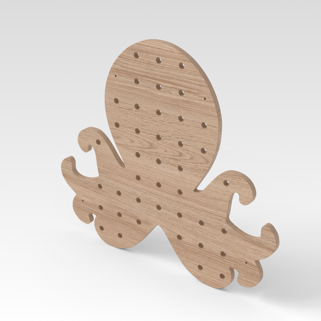 Breeze Natural Wood Pegboard