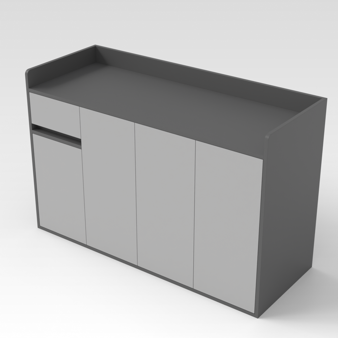 Sky Gray Shoe Cabinet