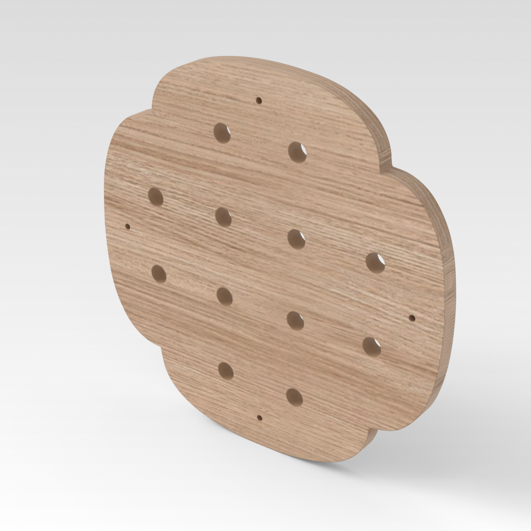 Breeze Natural Wood Pegboard