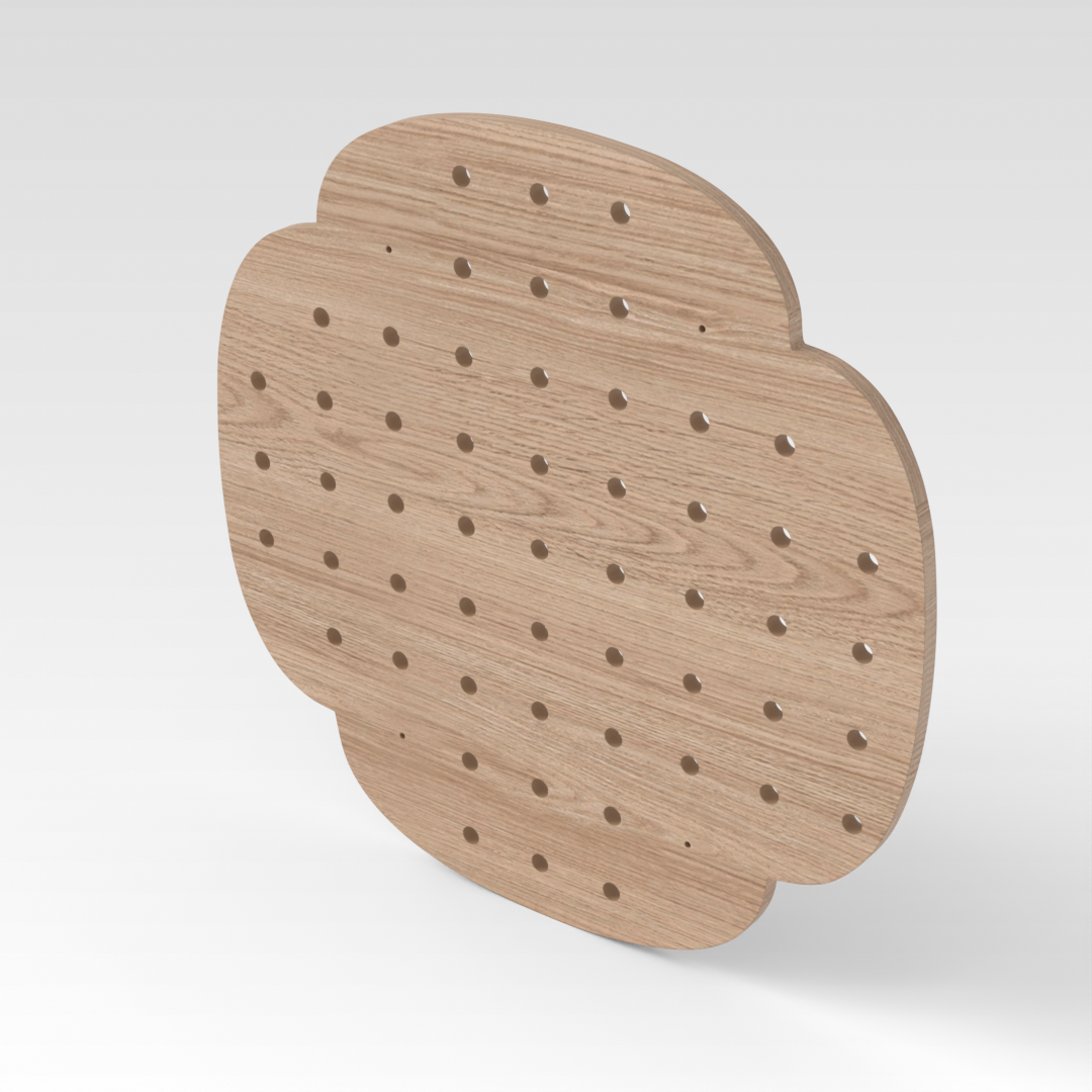 Breeze Natural Wood Pegboard