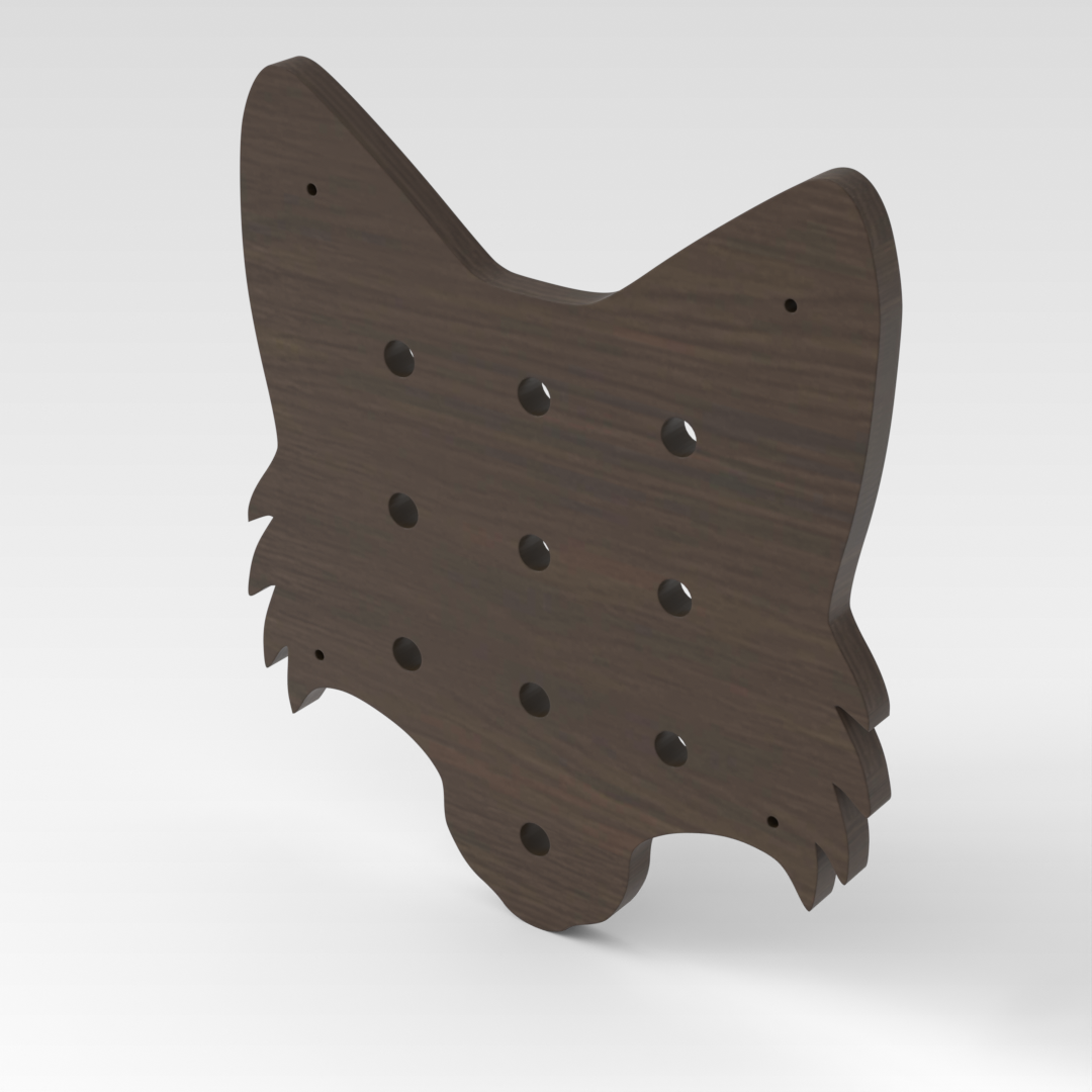 Amber Walnut Pegboard