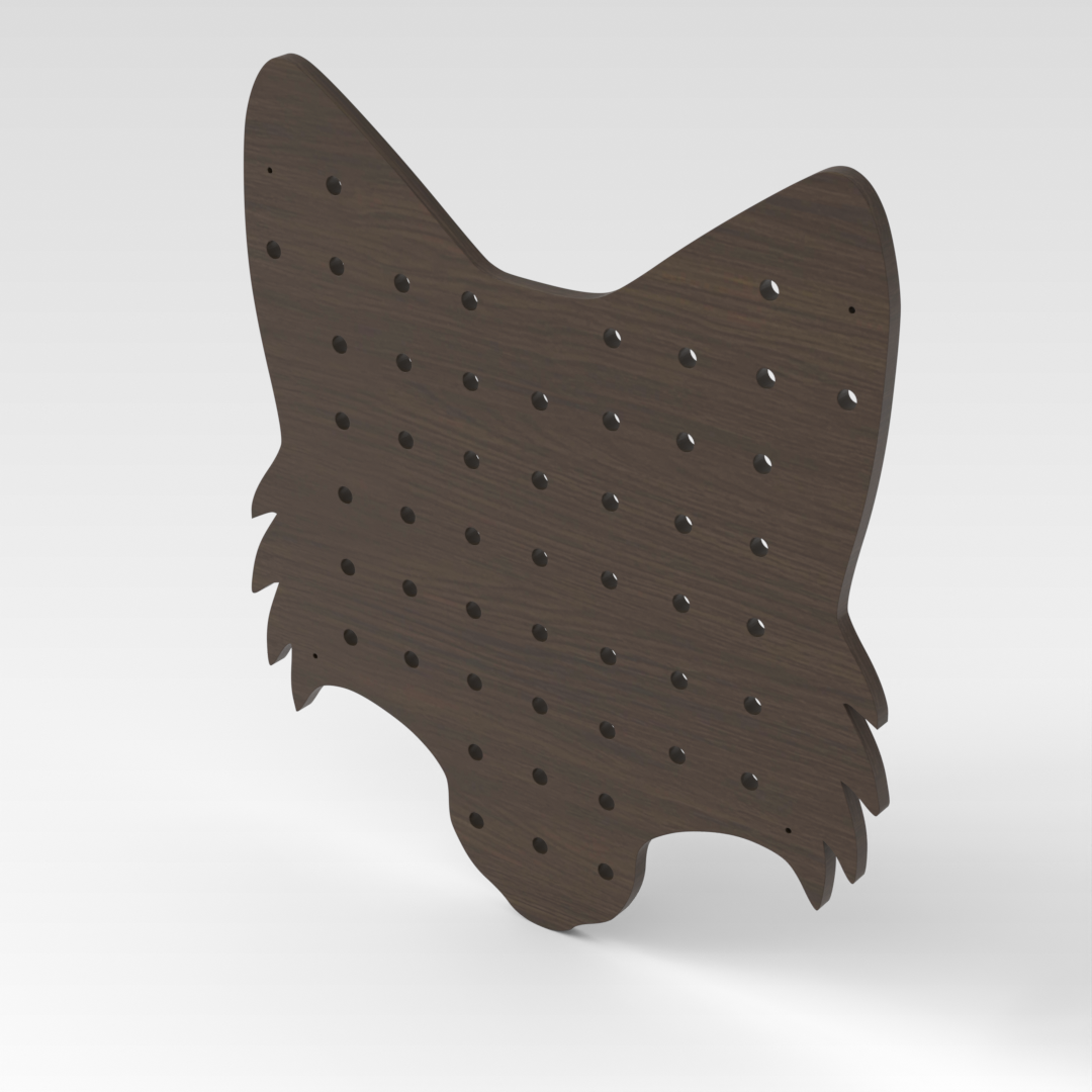 Amber Walnut Pegboard