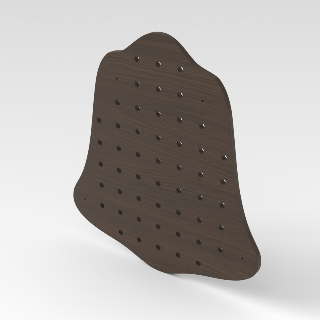 Amber Walnut Pegboard