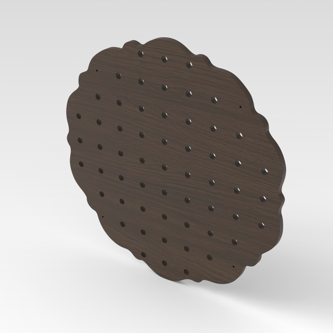 Amber Walnut Pegboard