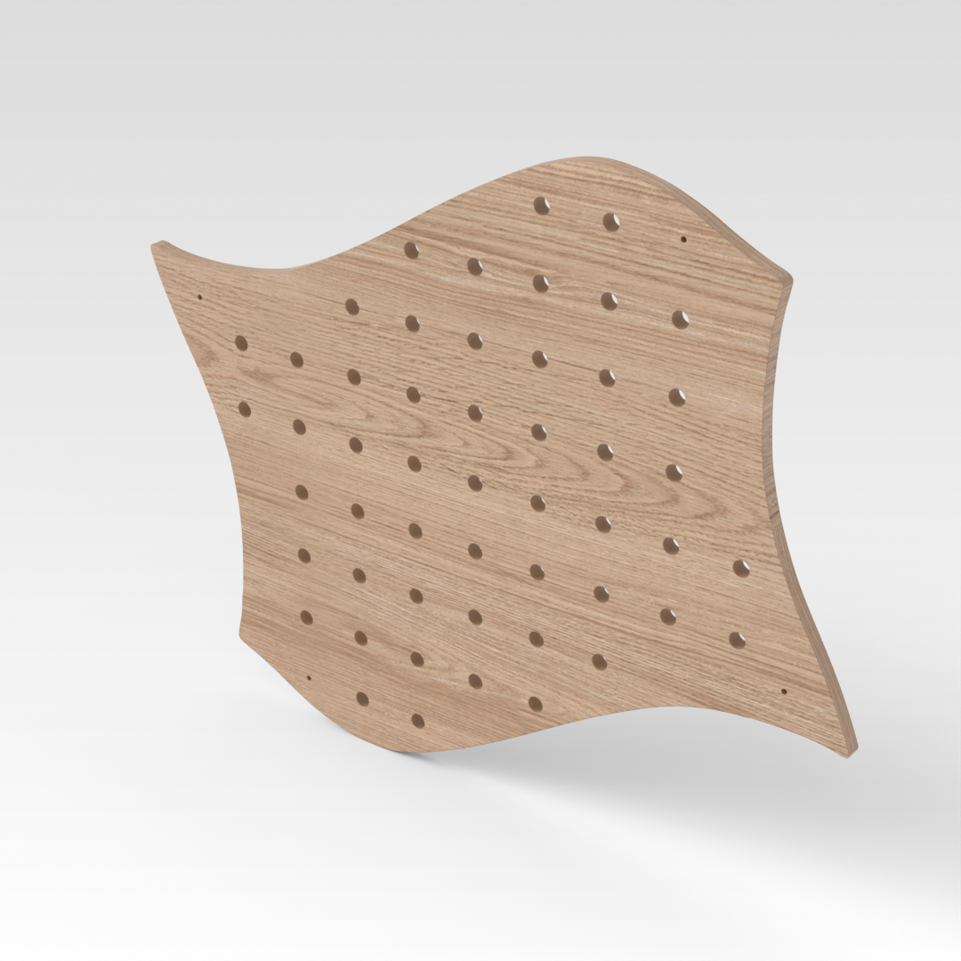 Breeze Natural Wood Pegboard