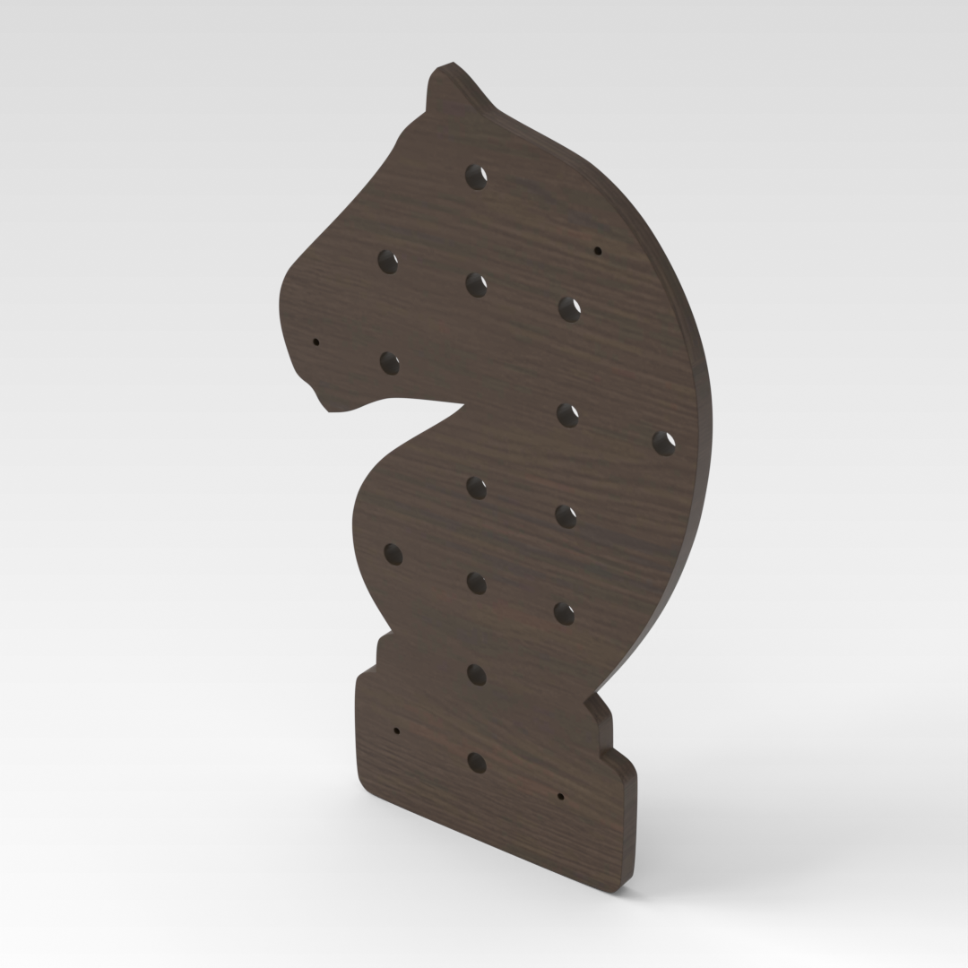 Amber Walnut Pegboard