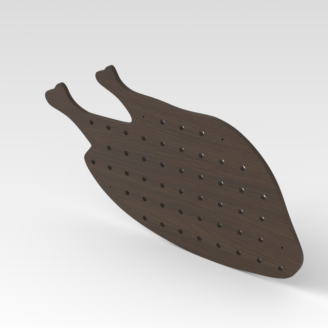 Amber Walnut Pegboard