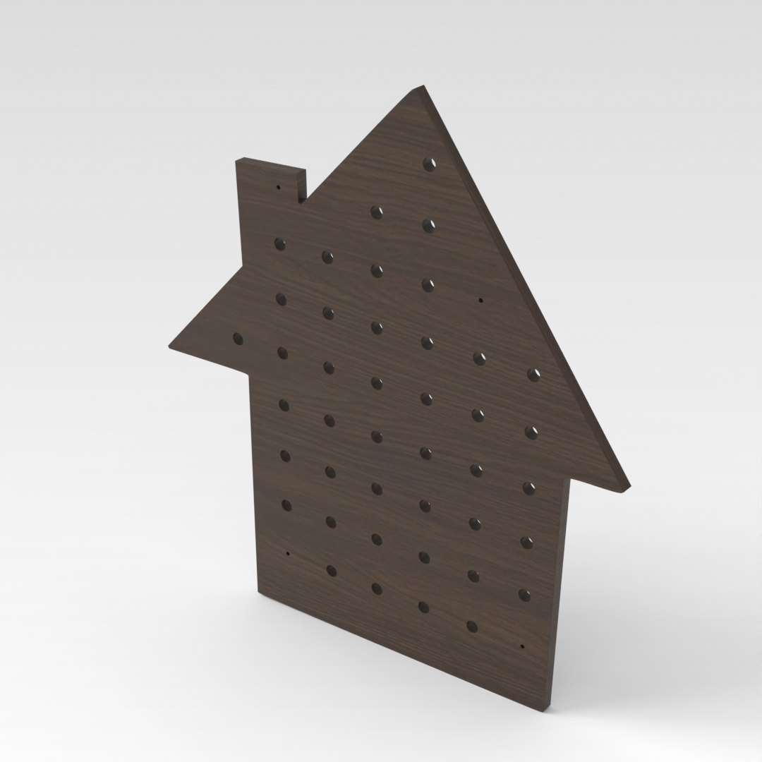 Amber Walnut Pegboard