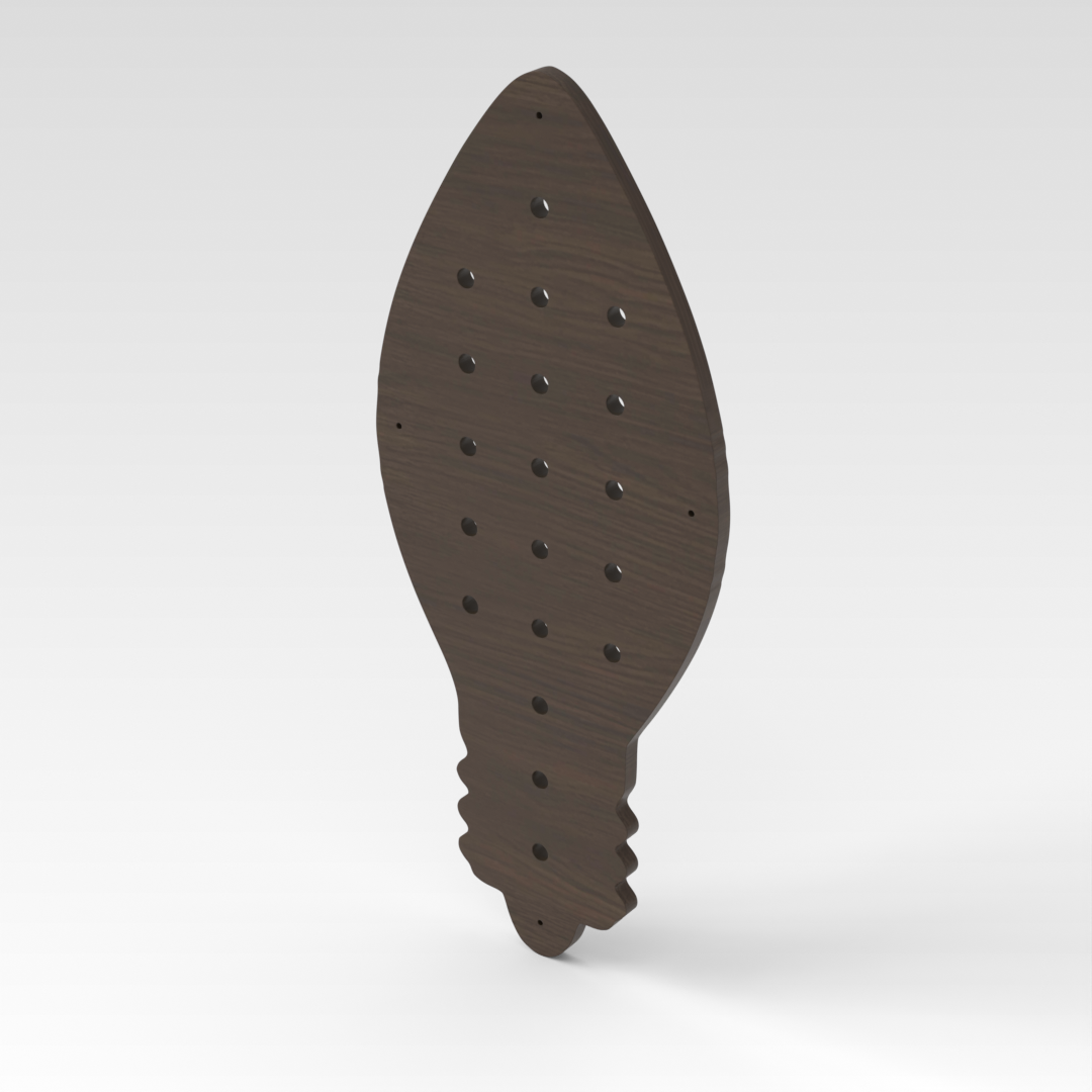 Amber Walnut Pegboard