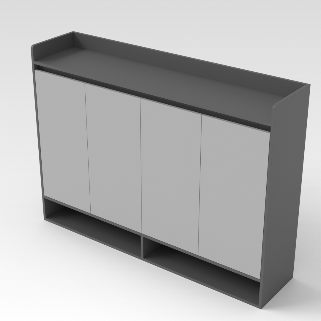 Sky Gray Shoe Cabinet