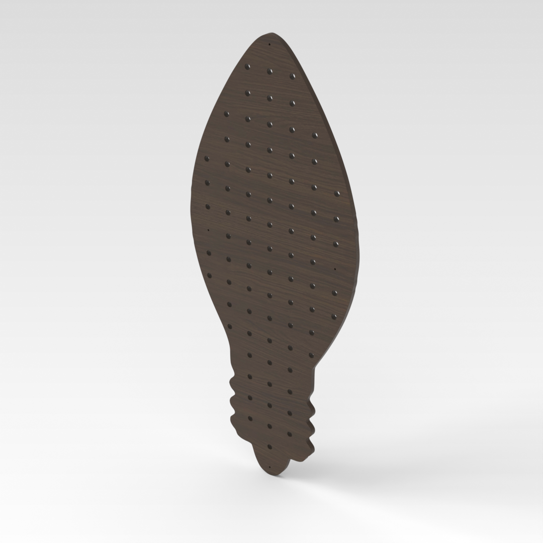 Amber Walnut Pegboard