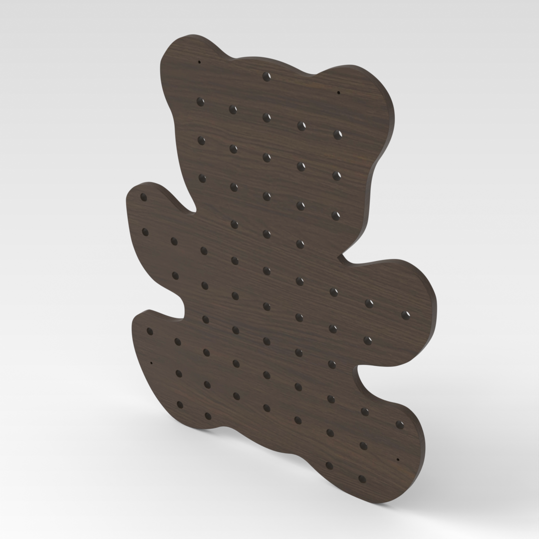 Amber Walnut Pegboard