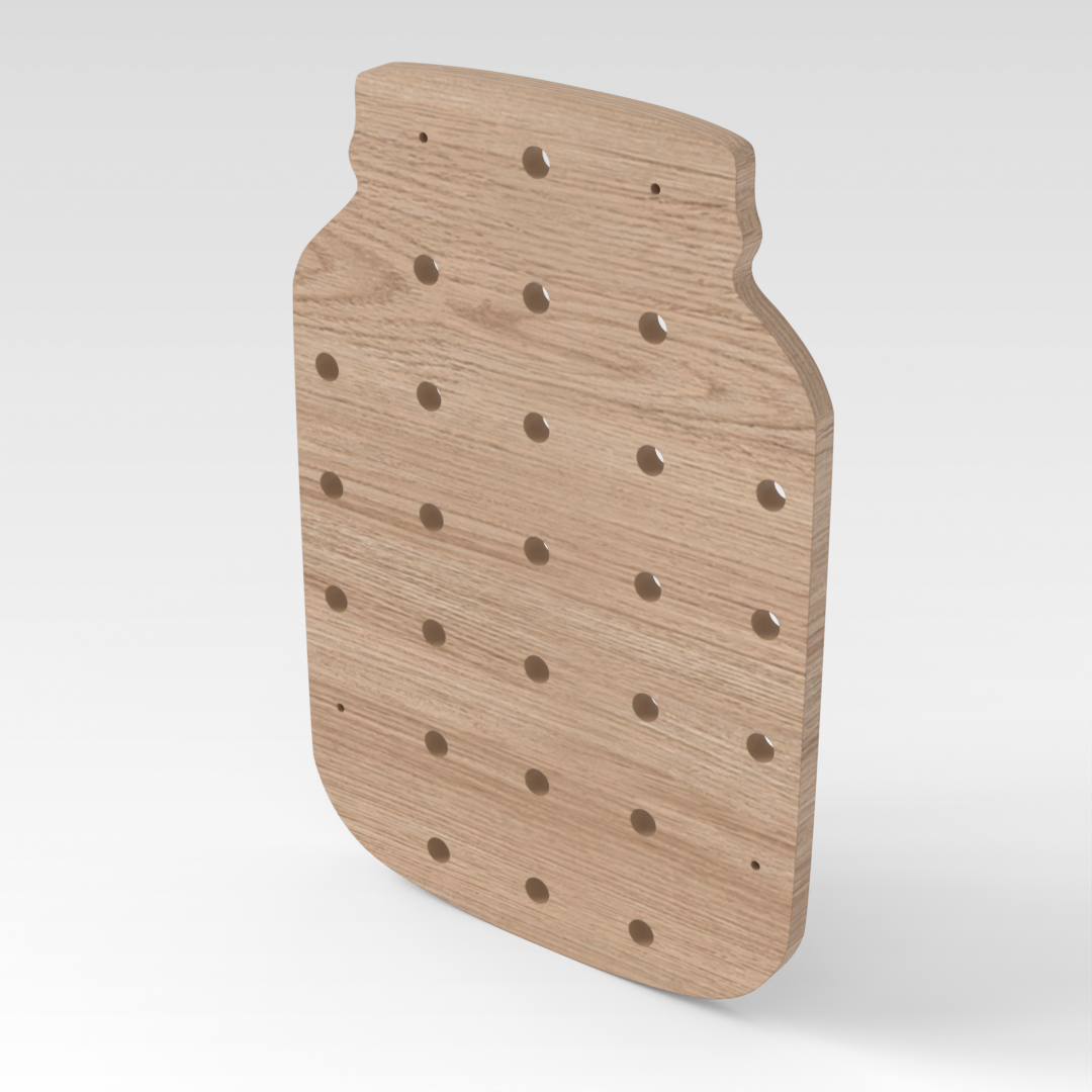 Breeze Natural Wood Pegboard