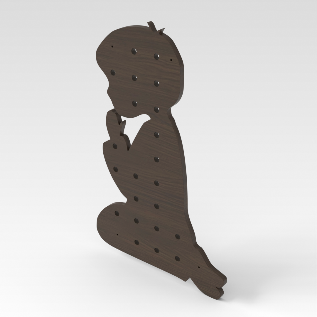 Amber Walnut Pegboard