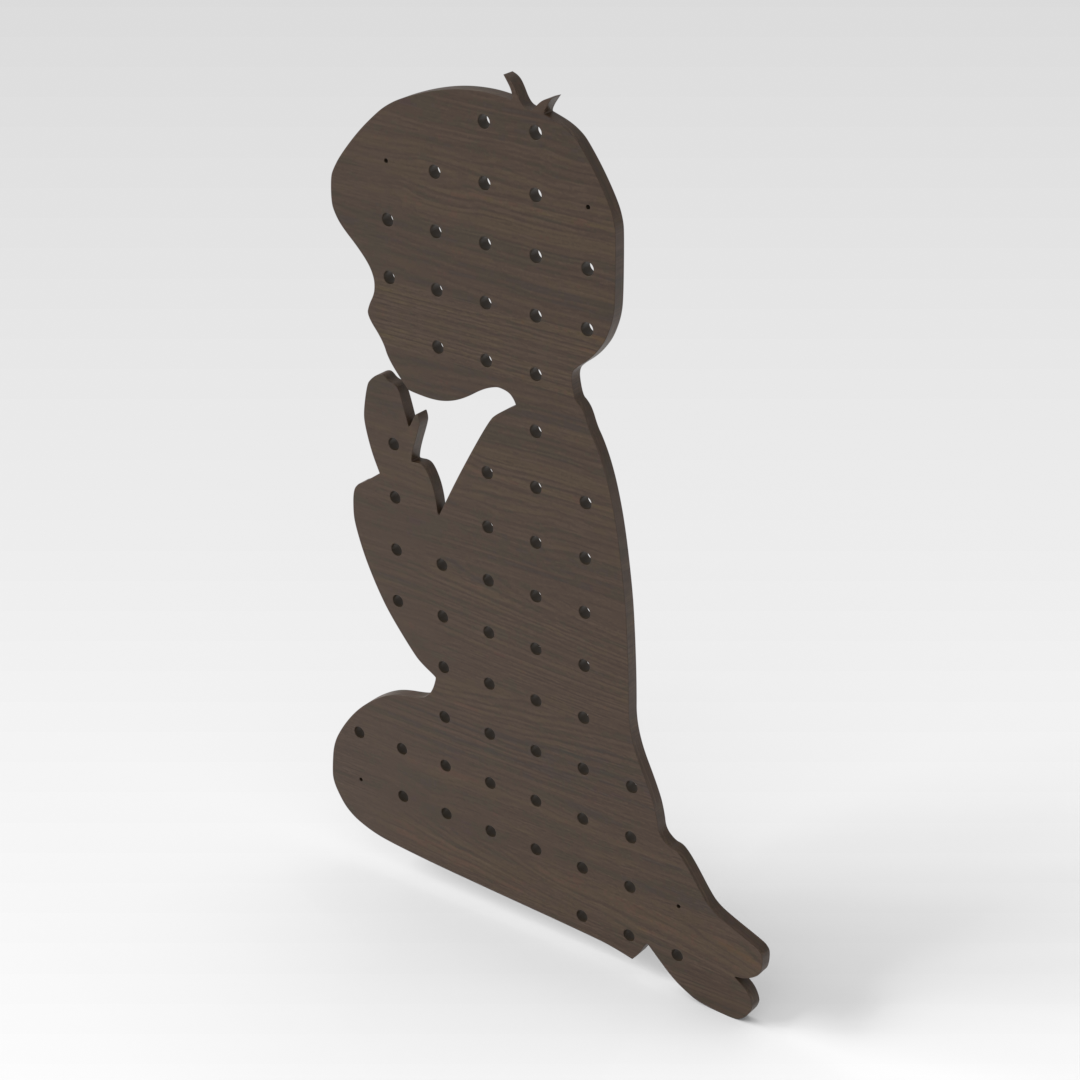 Amber Walnut Pegboard