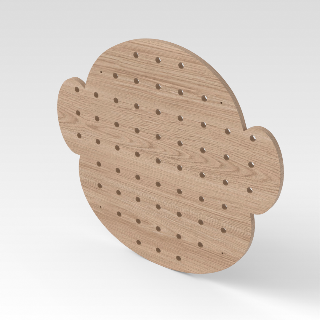 Breeze Natural Wood Pegboard