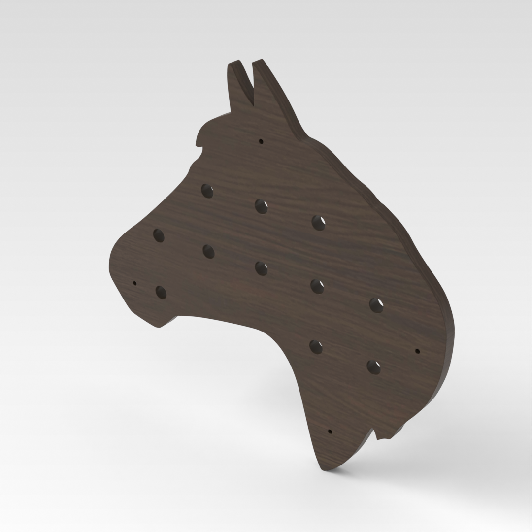 Amber Walnut Pegboard