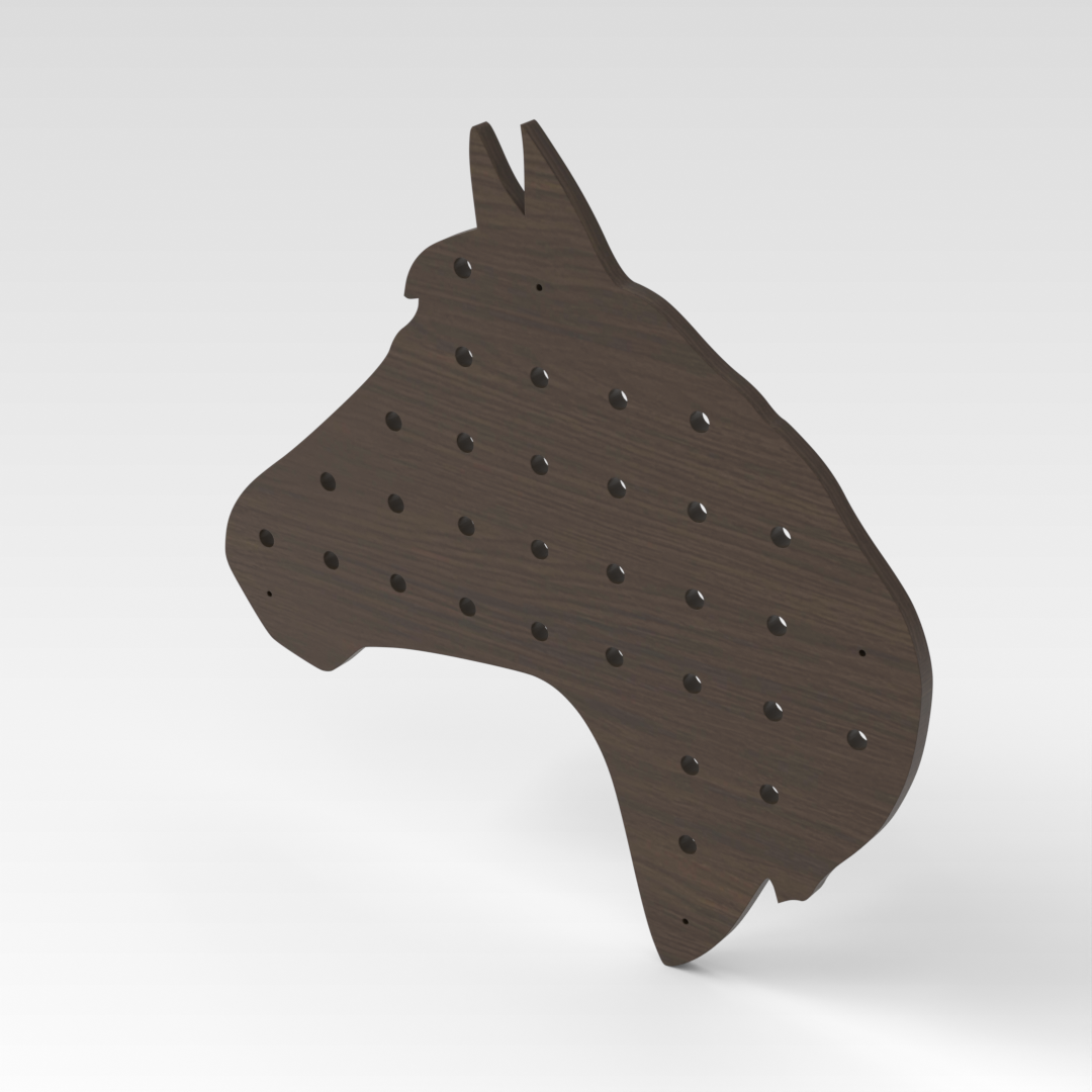 Amber Walnut Pegboard