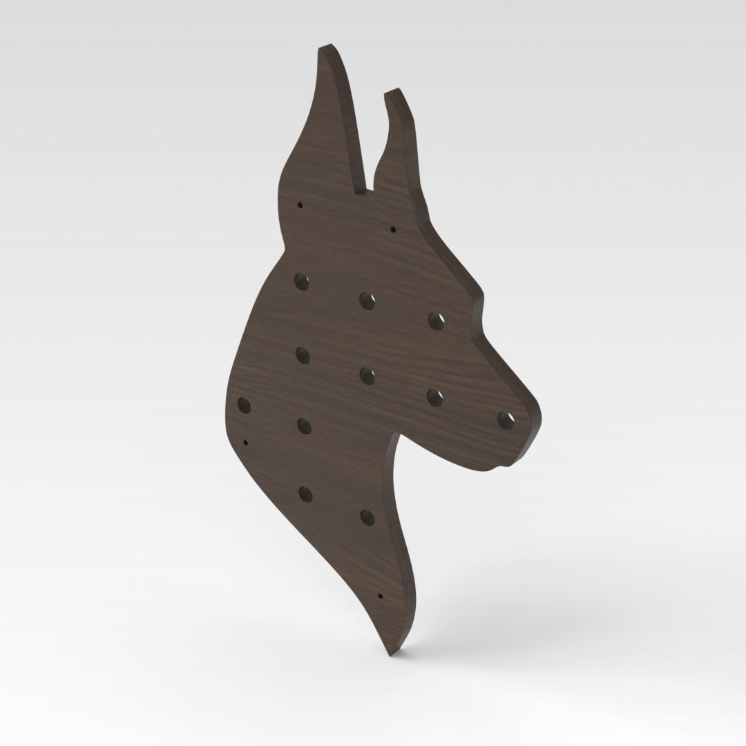 Amber Walnut Pegboard