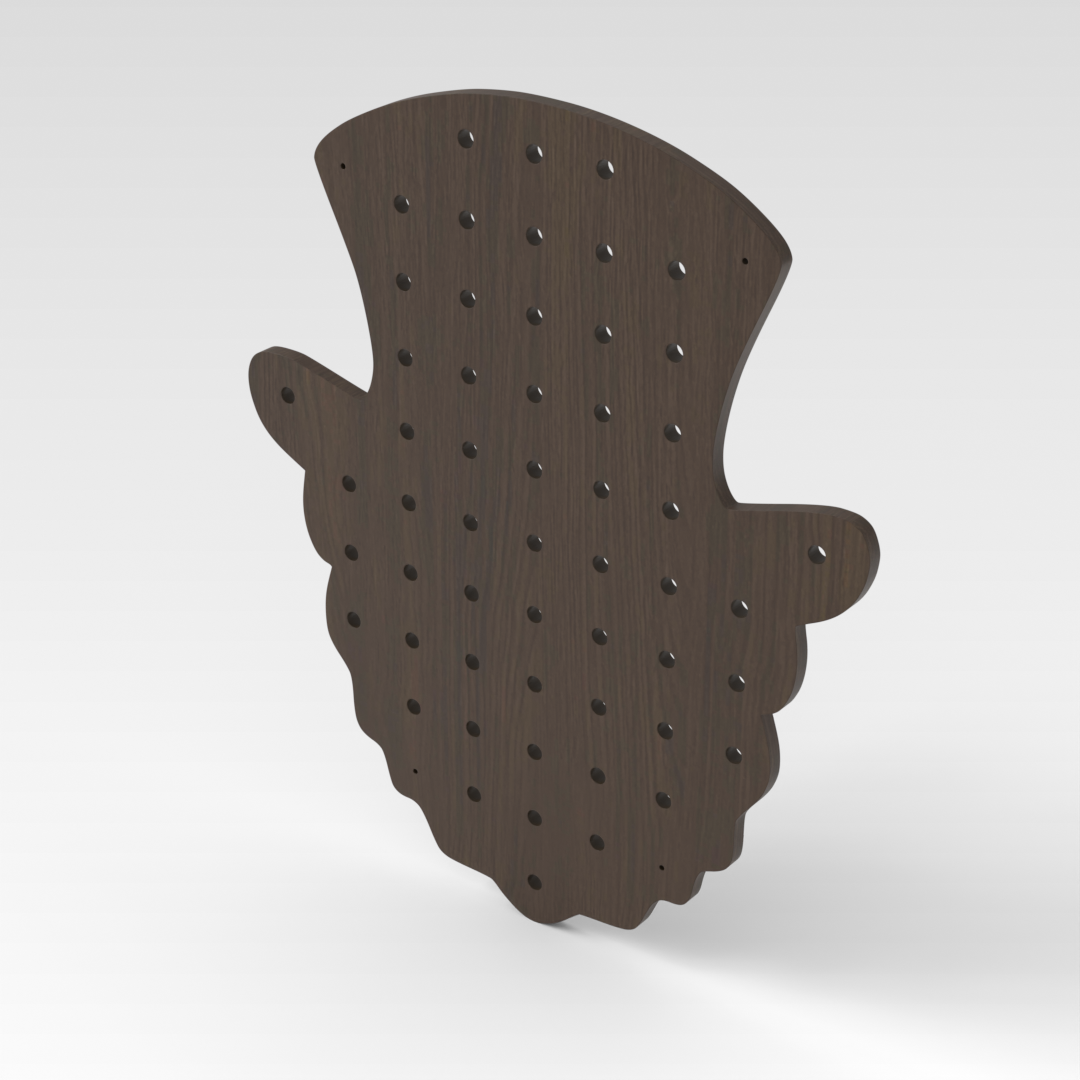 Amber Walnut Pegboard