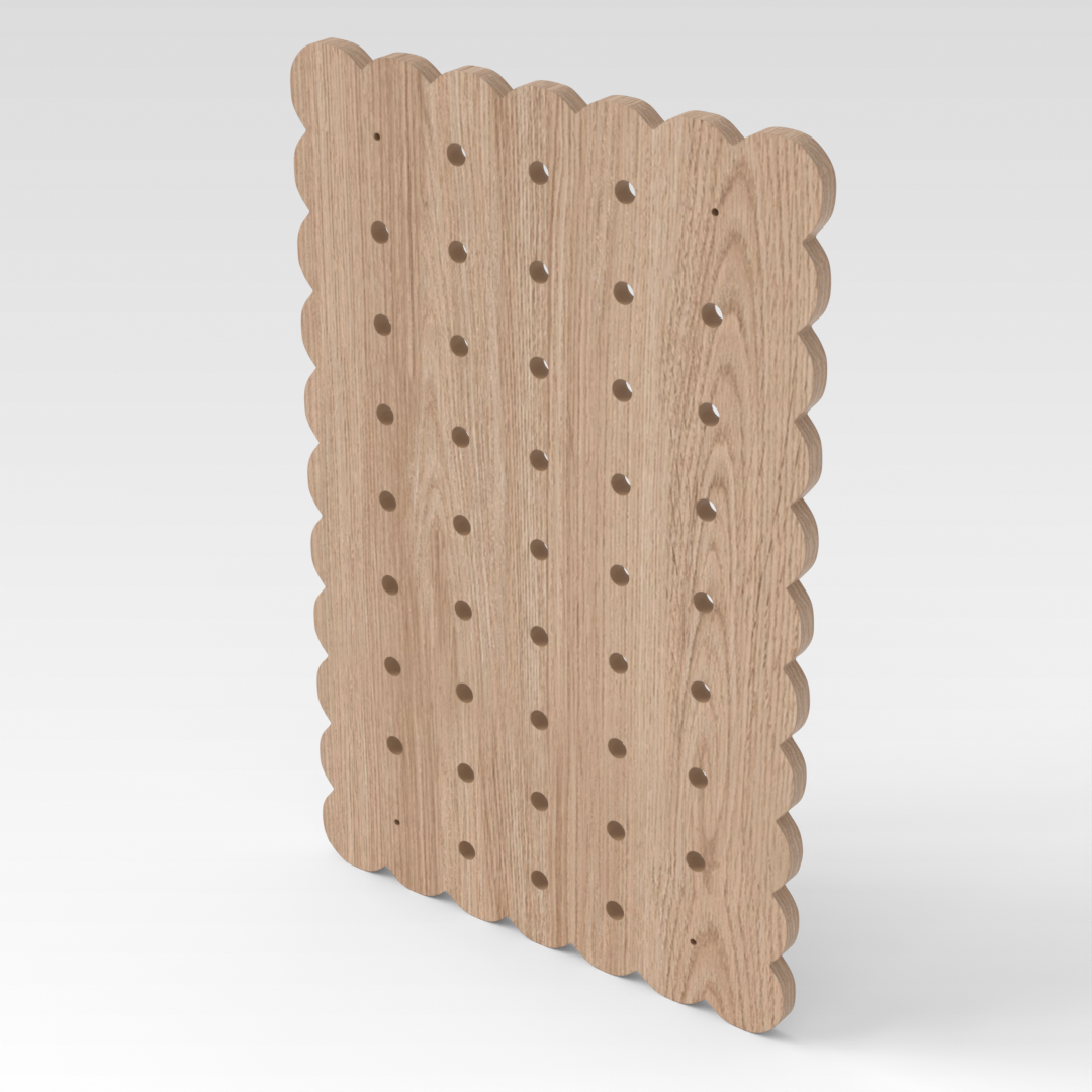 Breeze Natural Wood Pegboard