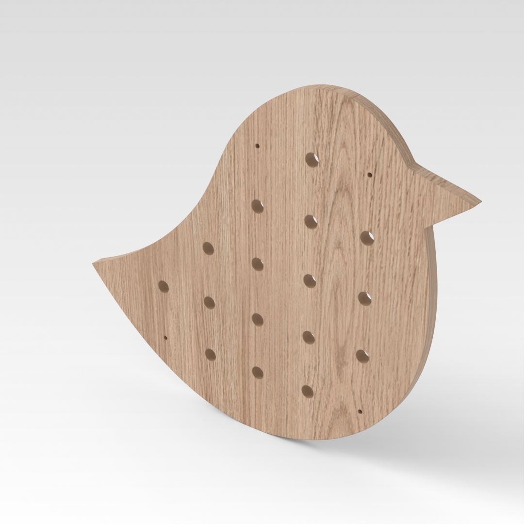 Breeze Natural Wood Pegboard