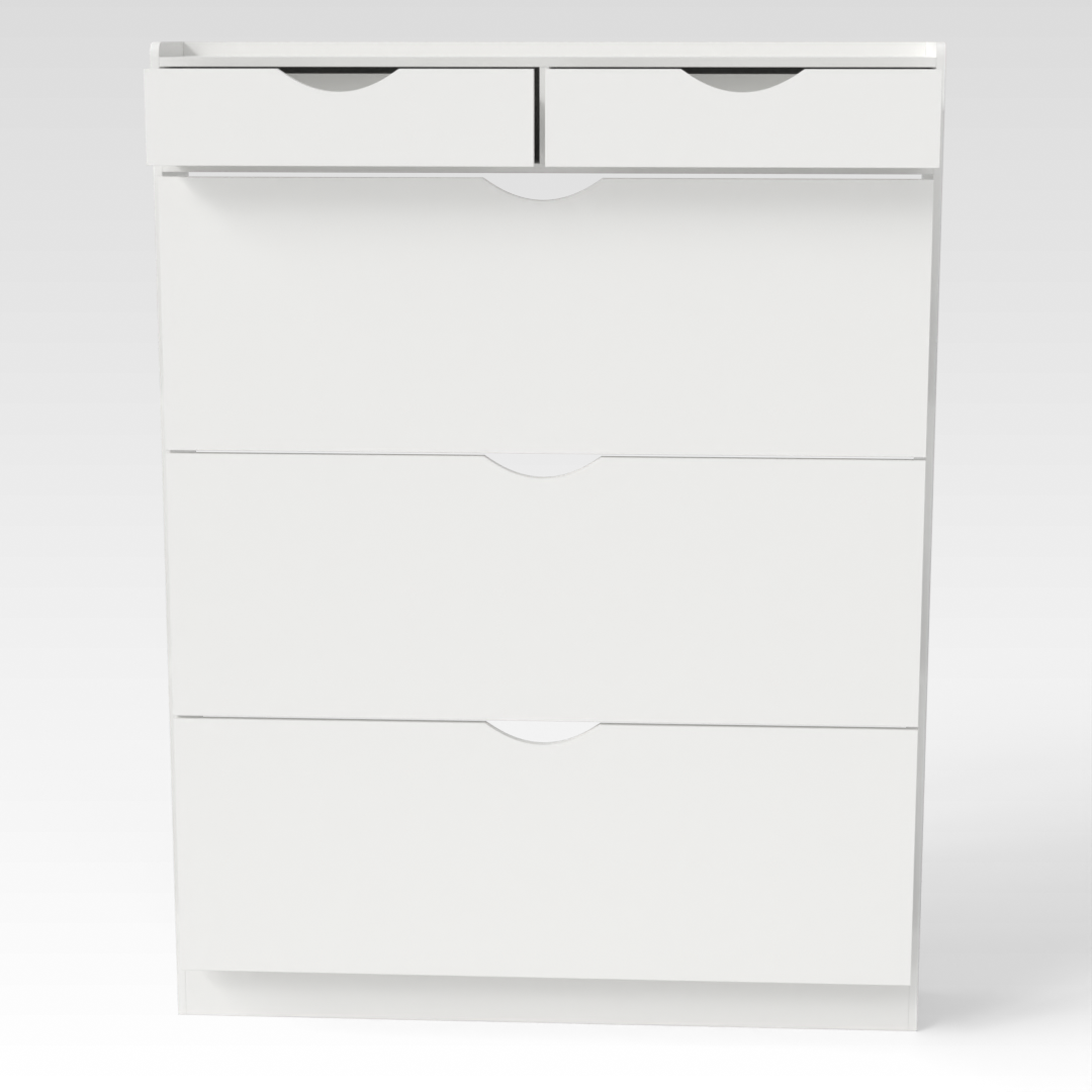 Warm White Shoe Cabinet