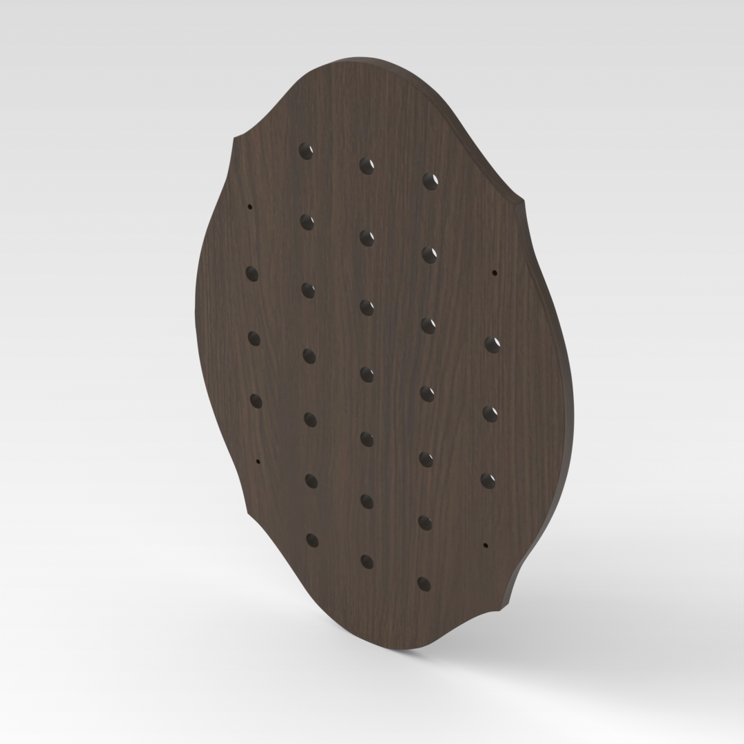 Amber Walnut Pegboard