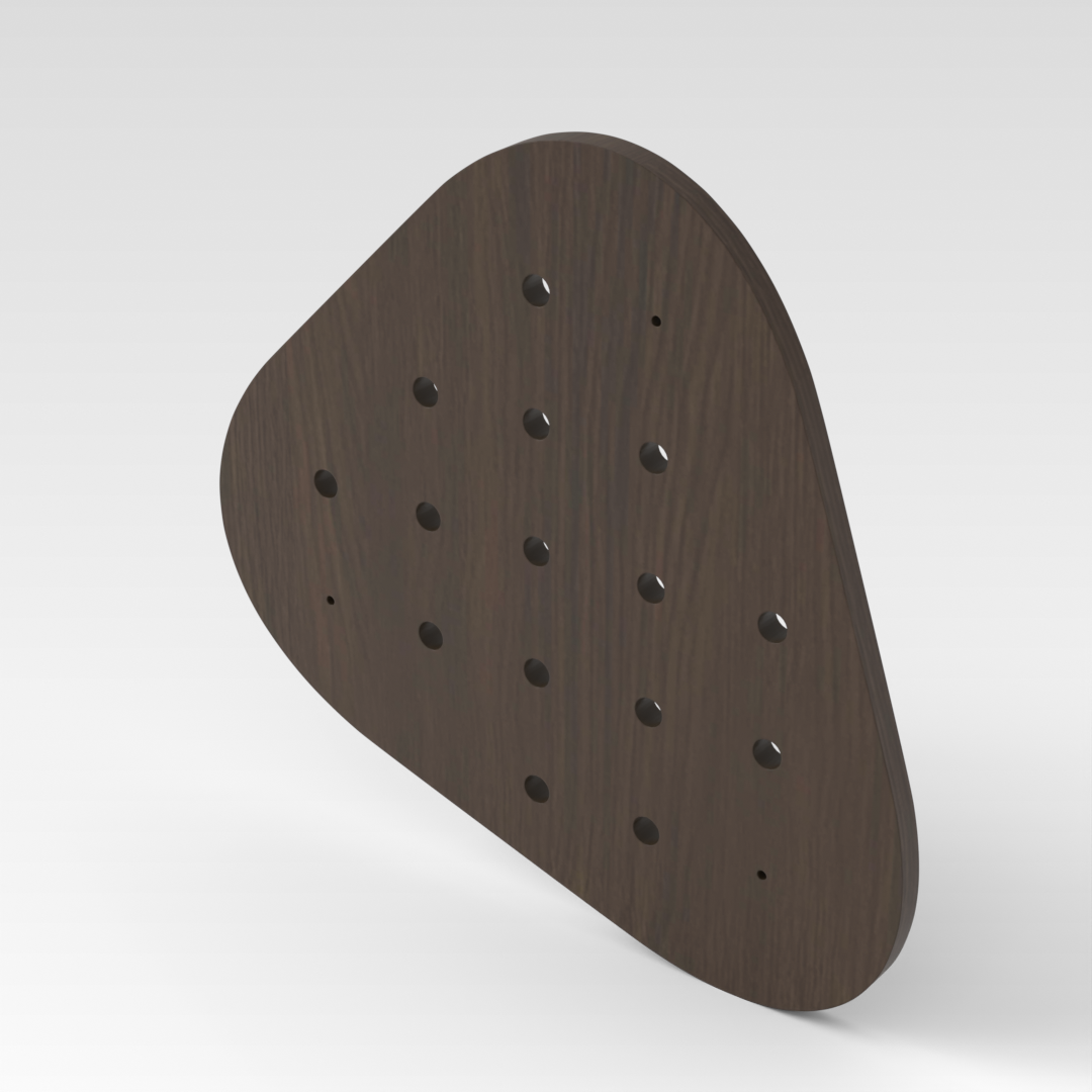 Amber Walnut Pegboard