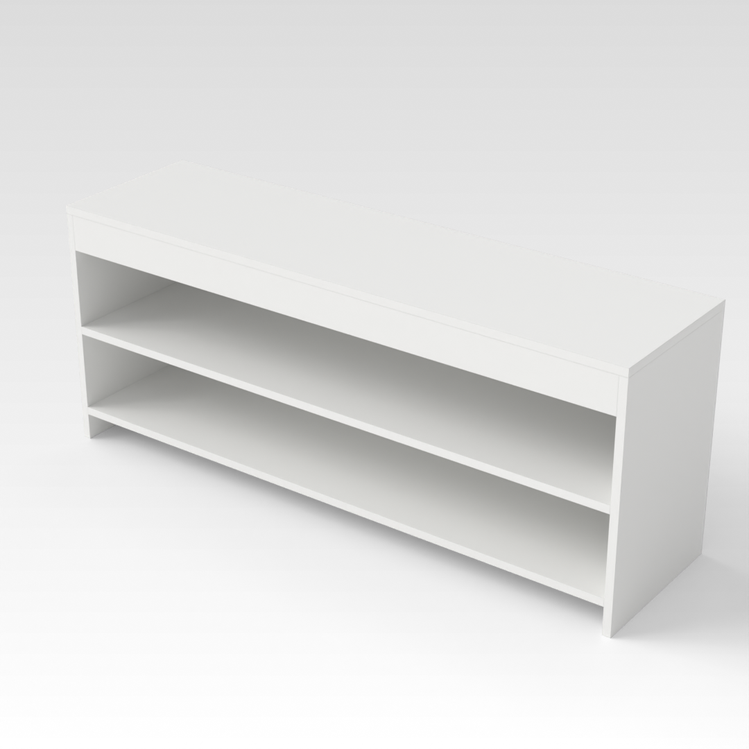 Warm White Shoe Cabinet
