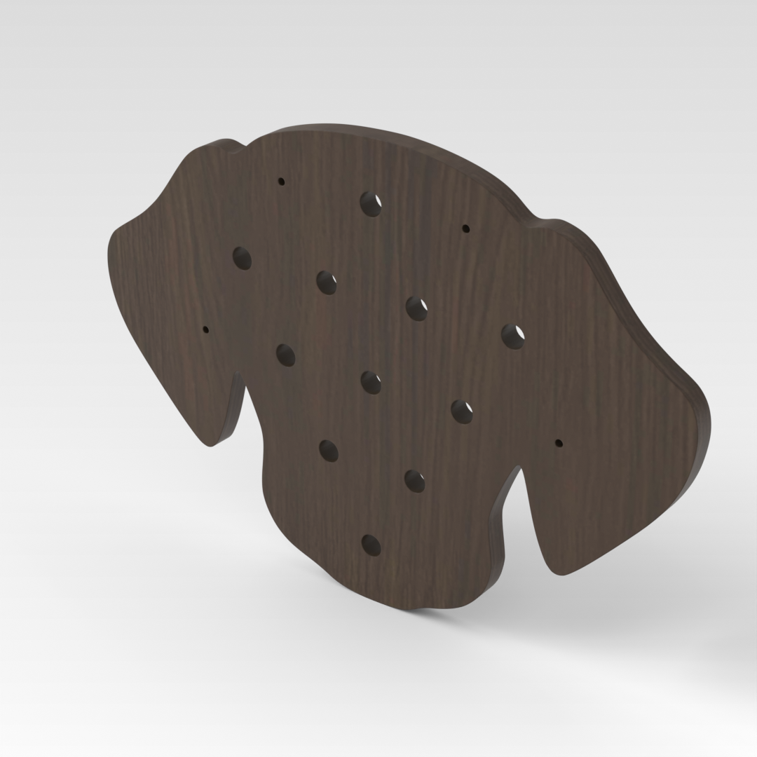 Amber Walnut Pegboard