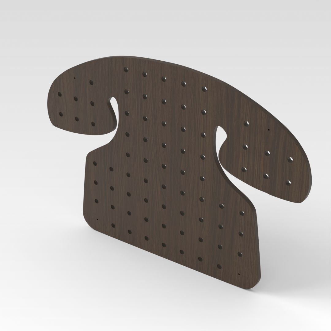 Amber Walnut Pegboard