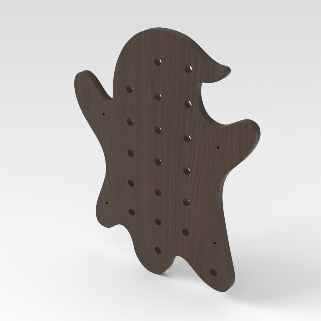 Amber Walnut Pegboard