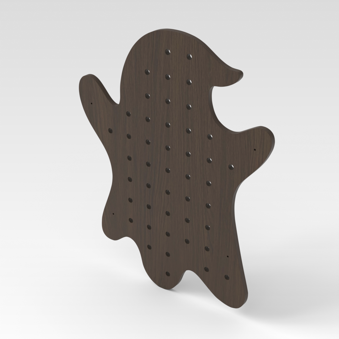 Amber Walnut Pegboard