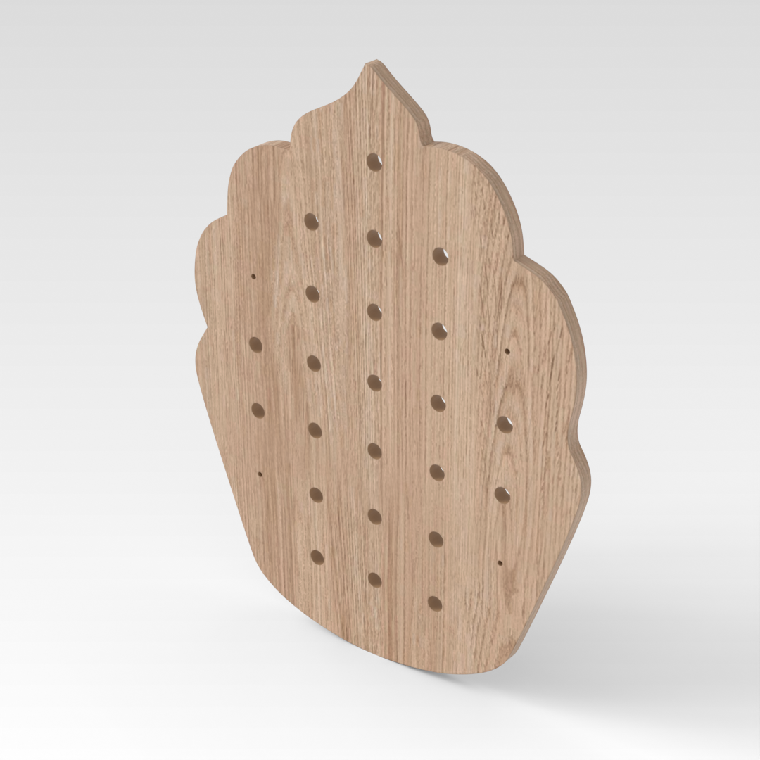Breeze Natural Wood Pegboard