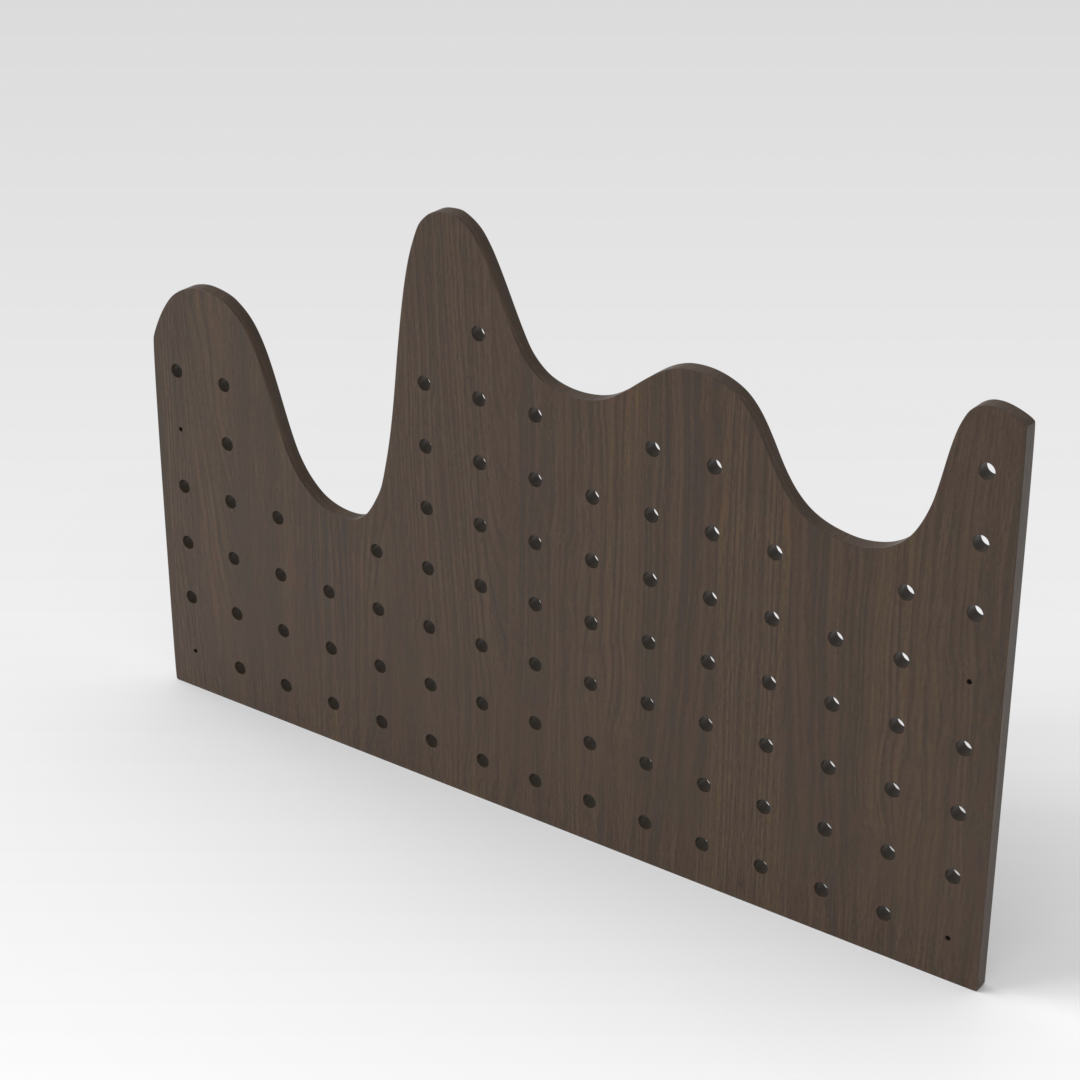 Amber Walnut Pegboard