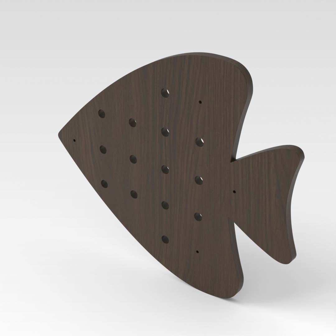 Amber Walnut Pegboard