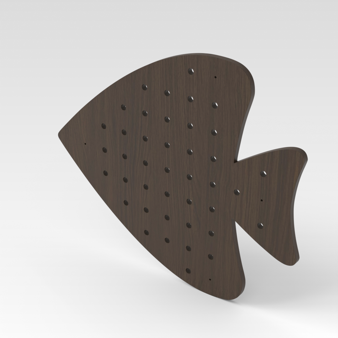 Amber Walnut Pegboard