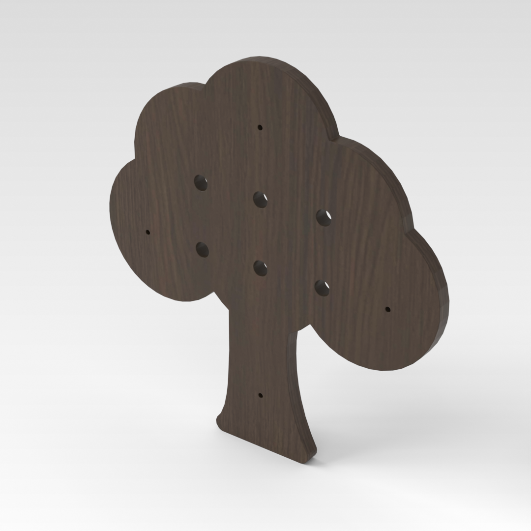 Amber Walnut Pegboard