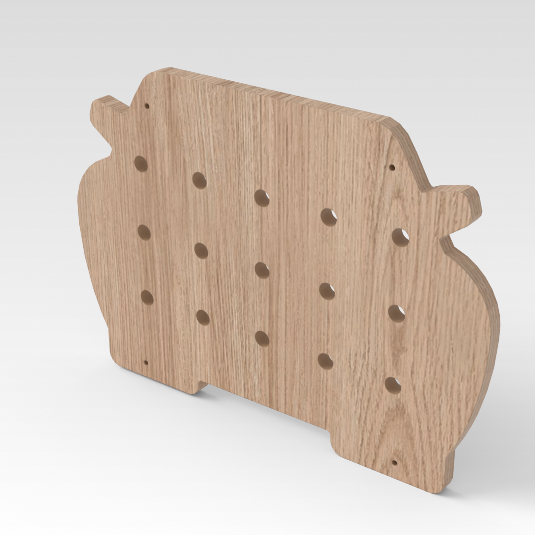 Breeze Natural Wood Pegboard