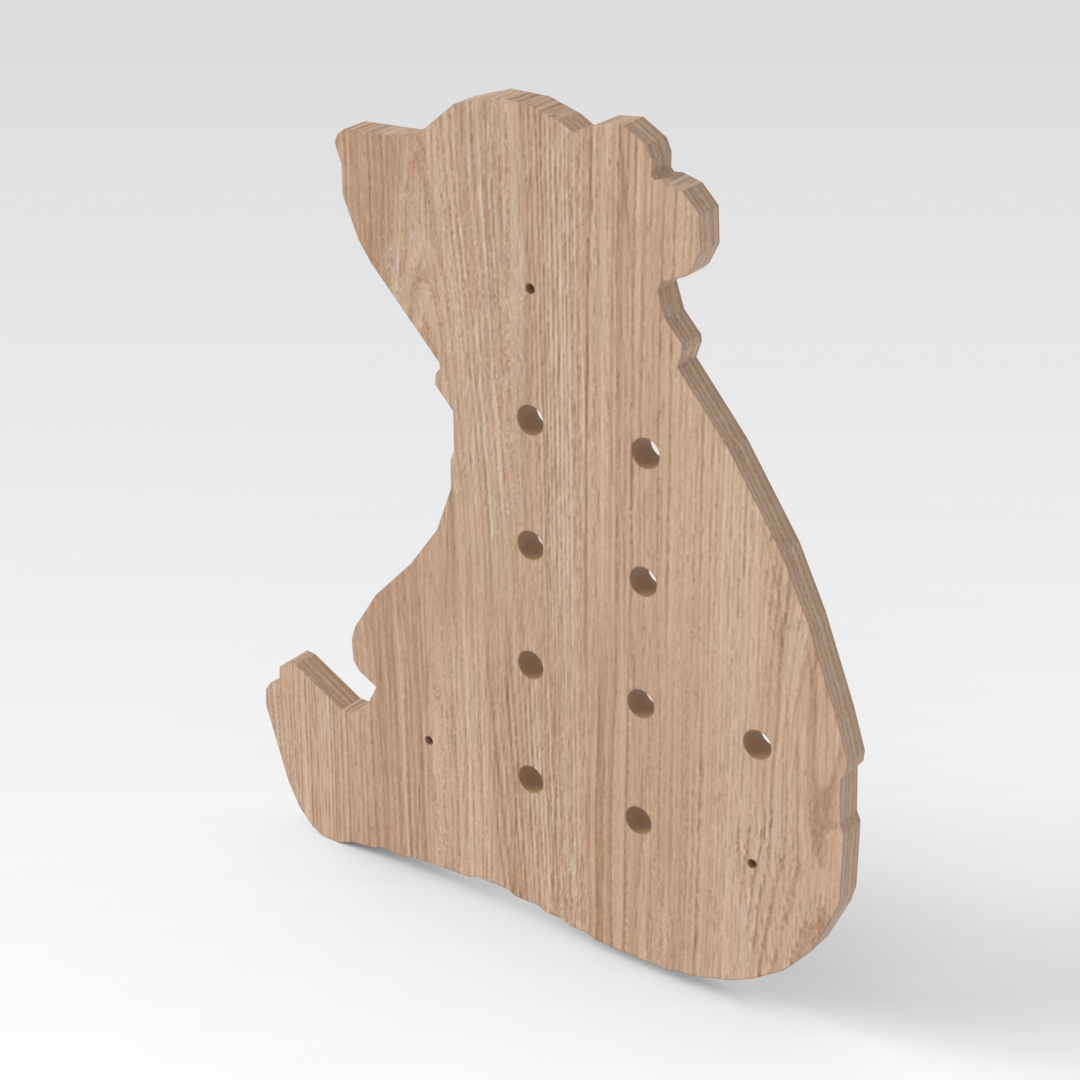 Breeze Natural Wood Pegboard