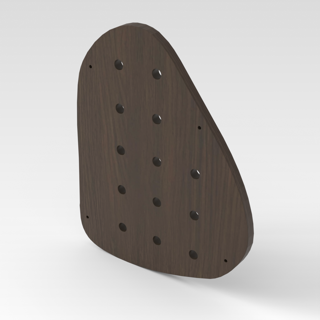 Amber Walnut Pegboard