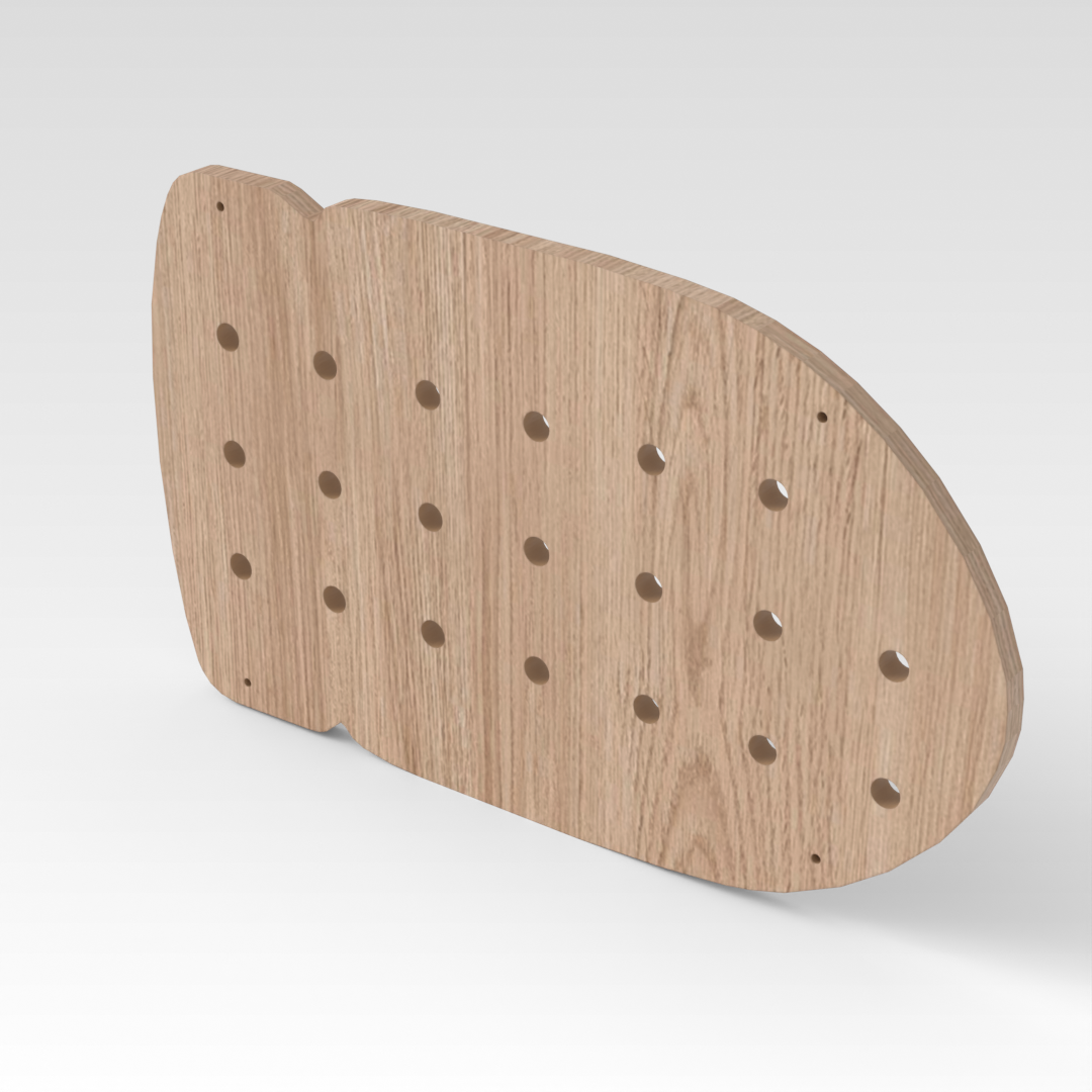 Breeze Natural Wood Pegboard