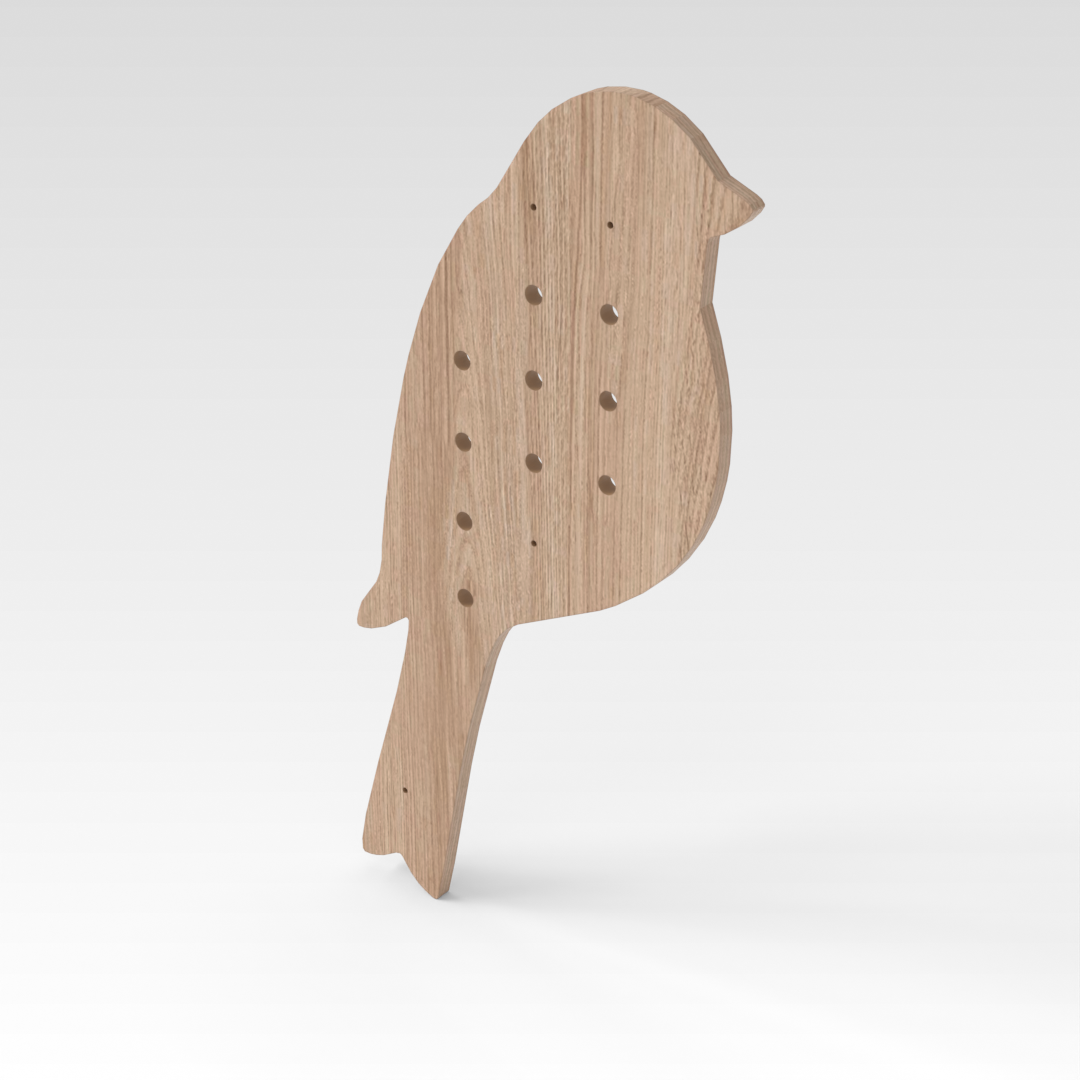 Breeze Natural Wood Pegboard