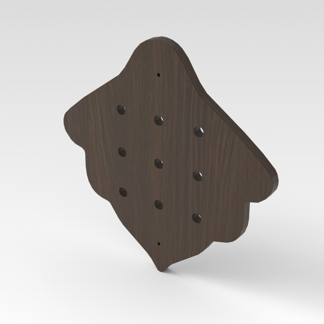 Amber Walnut Pegboard