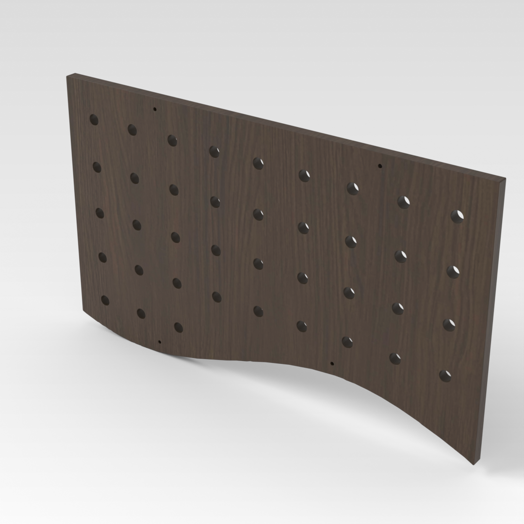 Amber Walnut Pegboard