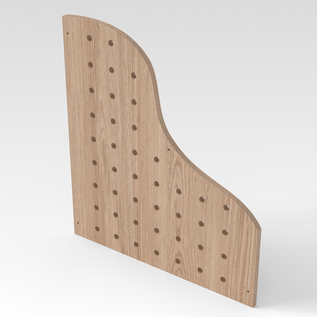 Breeze Natural Wood Pegboard