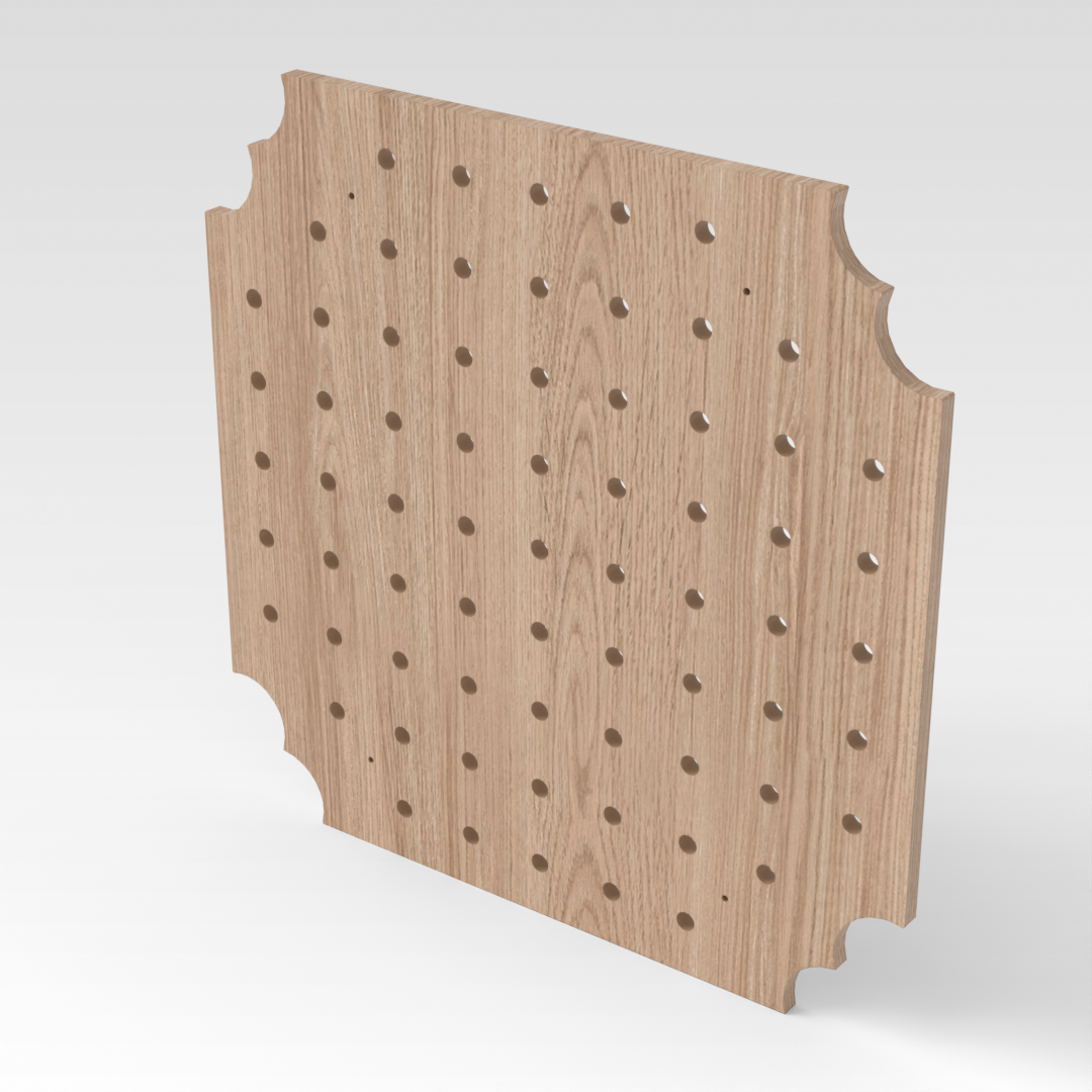 Breeze Natural Wood Pegboard