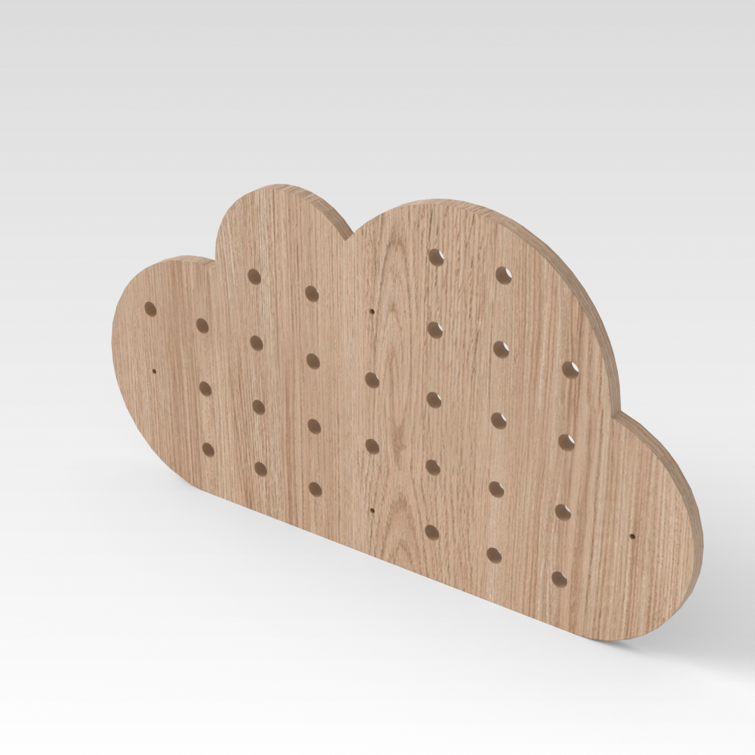 Breeze Natural Wood Pegboard