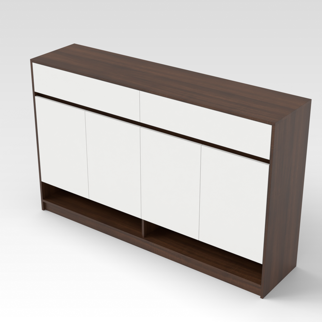 Prairie Oak Shoe Cabinet